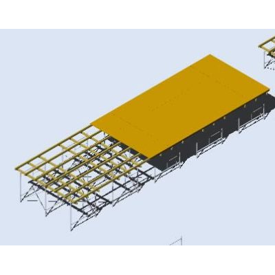 Andamios y tarimas para escenografia 3d
