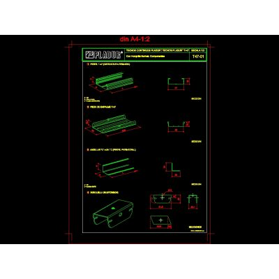 Placas de yeso - pladur- techos pladur t-47 cuatro archivos