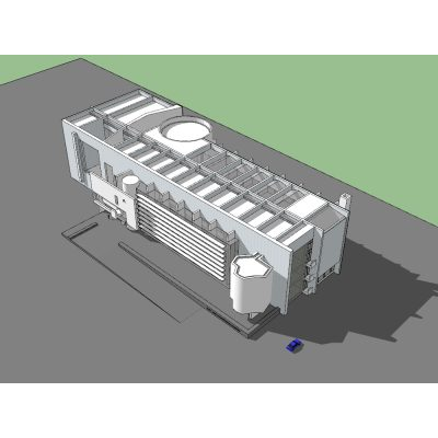Macba modelo 3d de este museo internacional