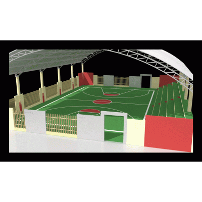 Rooftop basketball court MAX