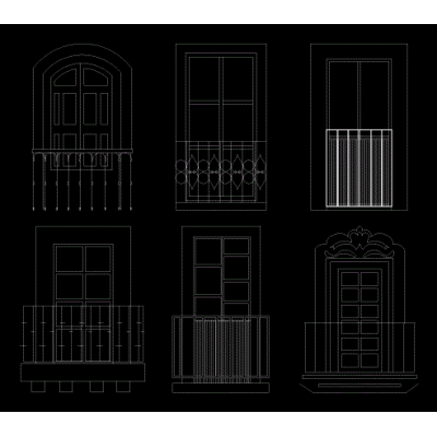 balcons en élévation