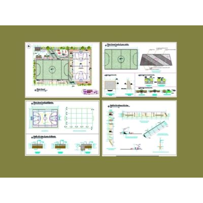 Sports center and natural grass