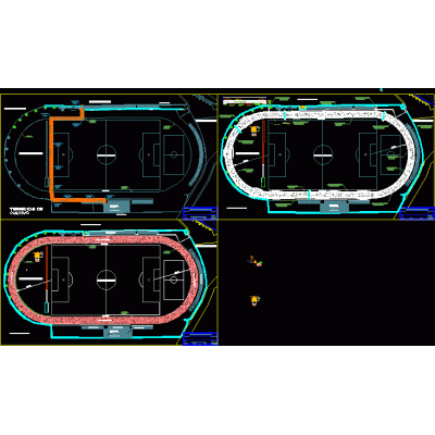 Plano pista atletica