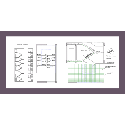 Escalera autocad