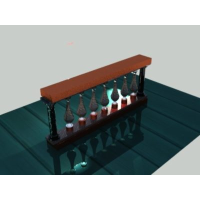 Balaustre Moderno 3D