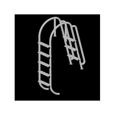 Escalera doble de la piscina