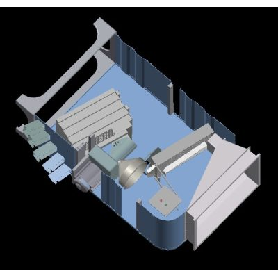 Maquina trilladora de cafe 3d