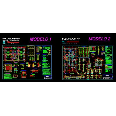 Modelo de planos de cimentacion con especificaciones tecnicas