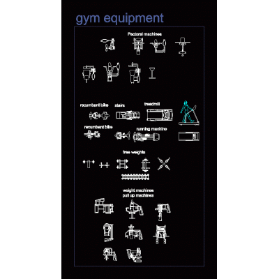 Equipamiento de gimnasia 2d