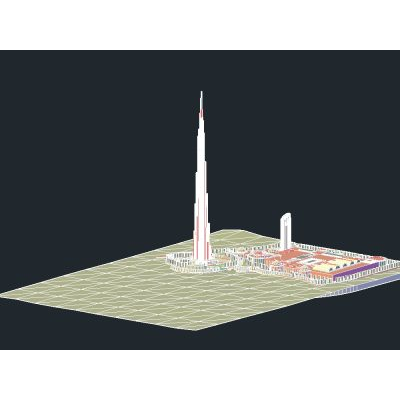 Burj khalifa 3d