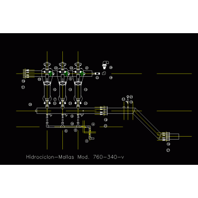 Hydrocyclone rencontré. 4" f-760-v