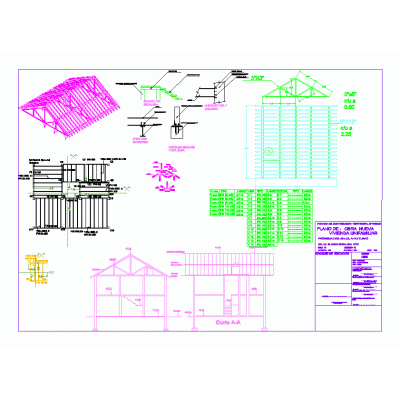 Plano de replanteo de estructuras