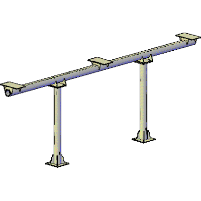 Soporte trifasico en h 3d