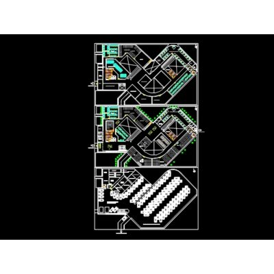 Planos de vista superior para una biblioteca