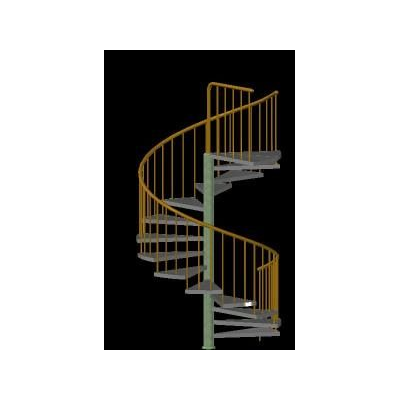 Escalera caracol 3d