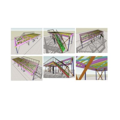 Estructura metalica galpon produccion