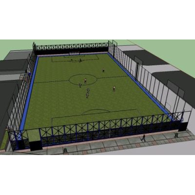 Cancha sintetica 3d