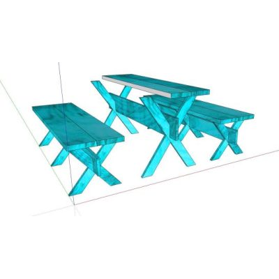 Board game with 3d benches