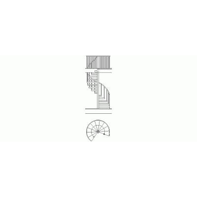 Escalera De Caracol De Un Tramo