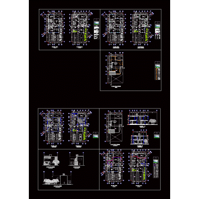 Plano arquitectonico ejecutivo de vivienda