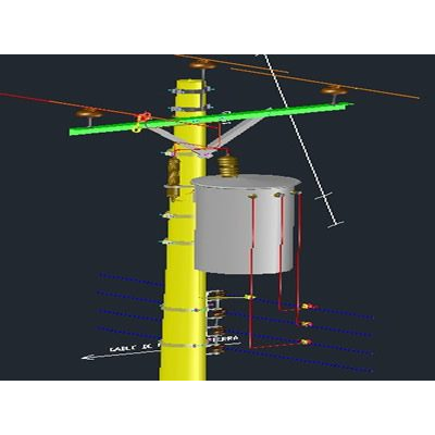 Assembly of single-phase transformer