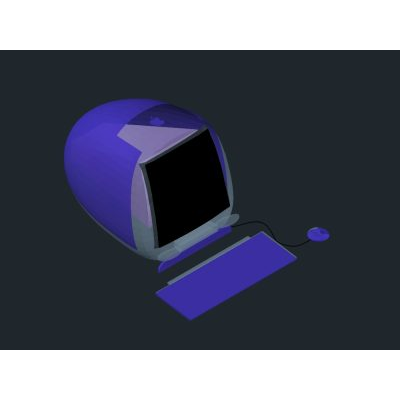 Imac g3 - modelo 3d