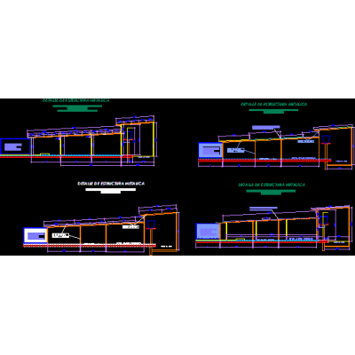 Detalles de estructura metalica