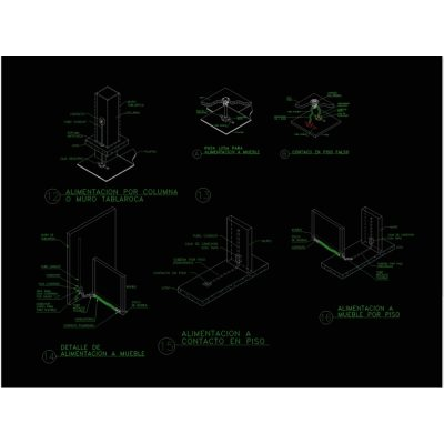 Instalacion electrica arquitectonica con detalles