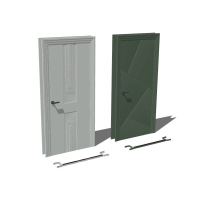 Puerta 3d prefabricadas con materiales