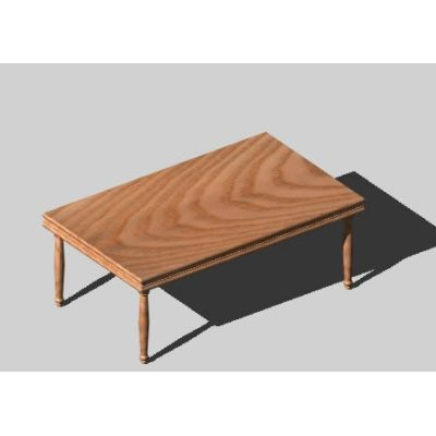 3d rectangular table