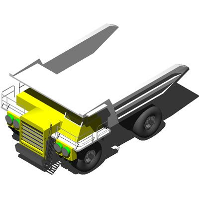 Camion volcador 3d