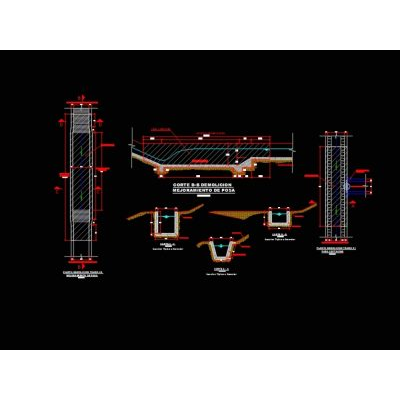 Plano de demolicion de canales de riego