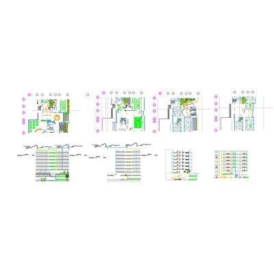 Planos Arquitectonicos de Hotel Completo