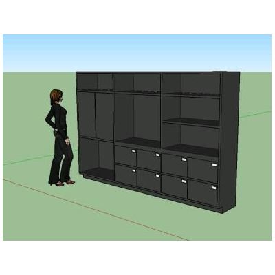 Mueble de oficina 3d