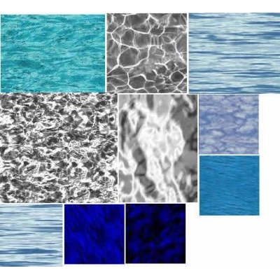Texturas de agua con bump