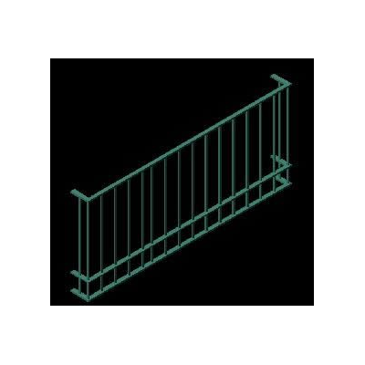 Grille for a window of 2.50 m