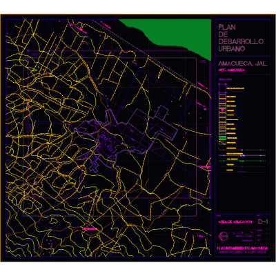 Mapa Urbano de Amacueca