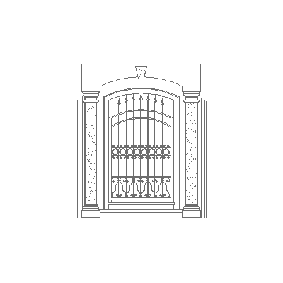 wrought iron gate