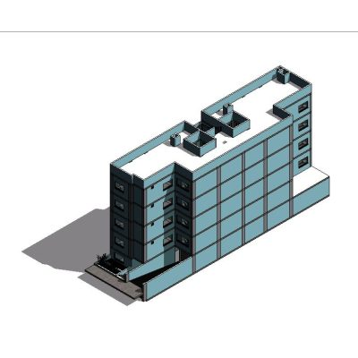Vivienda multifamiliar revit