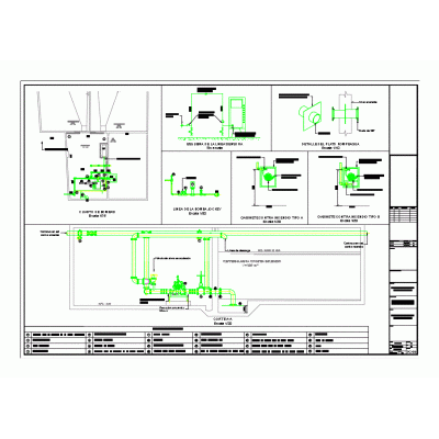 Plan de la salle des pompes à incendie