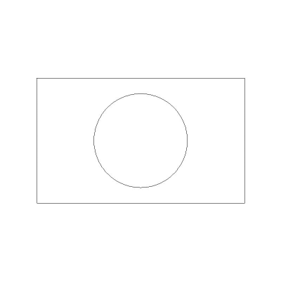 Lavabo Sobre Encimera De 1,00×0,60M Con Lavabo Circular Diametro 0,45M