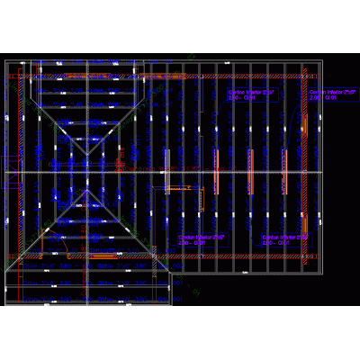 Estructura entrepiso casa de madera