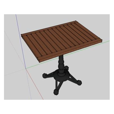 rustic wooden table