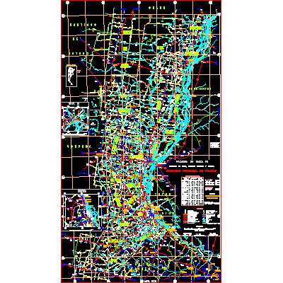 Mapa vectorial de rutas provincia de santa fe