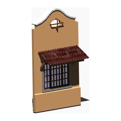 Ventana Colonial con Alero