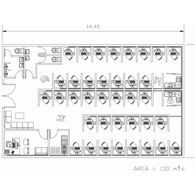 Plano de Sala de Computacion Modernizada
