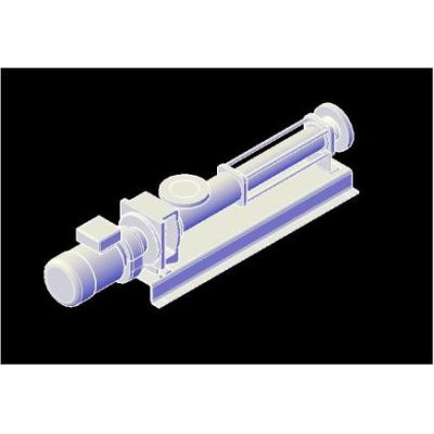 Modèle 3D de pompe à vis