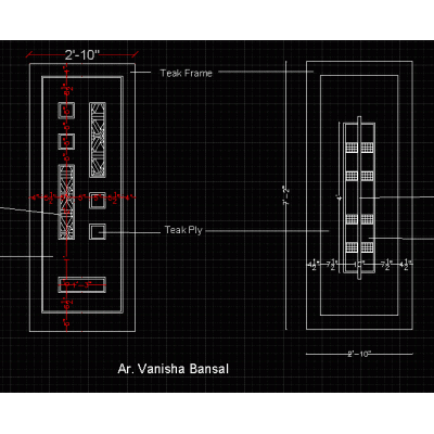 Puerta Moderna con Vidrio