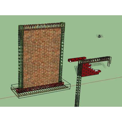 Detalle de encadenado a muro con fundacion