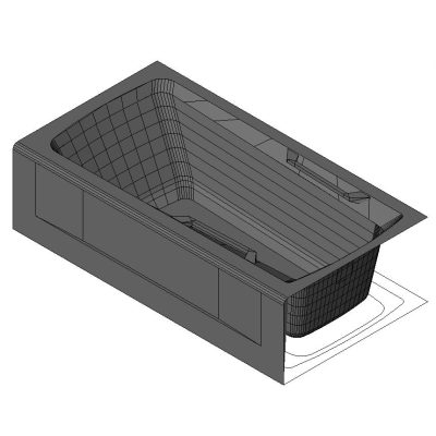 Modern Hydromassage Bathtub